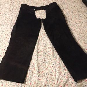 Black suede Whitman Chaps